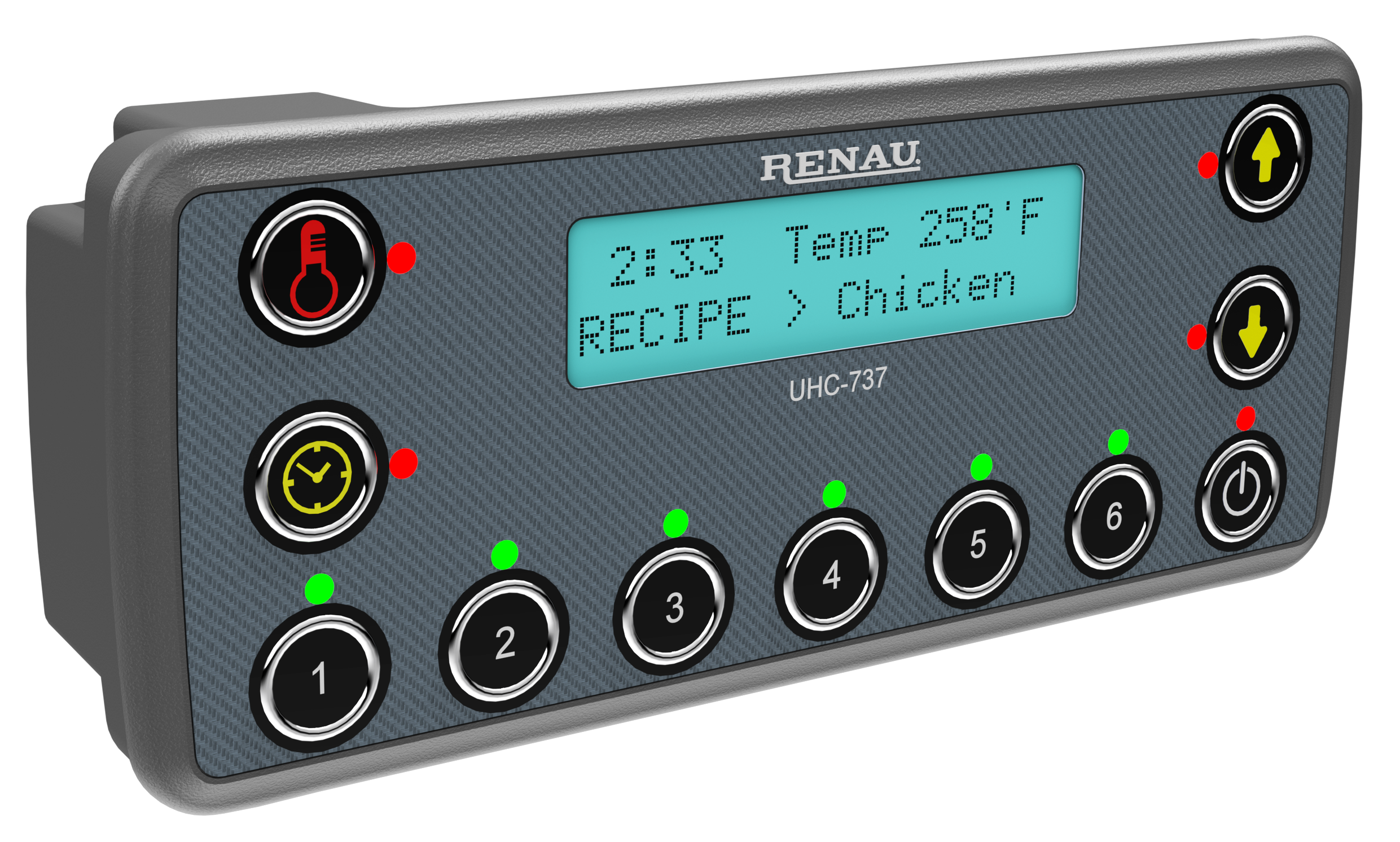 Renau UHC-737 LCD Control Module foodservice equipment controller display